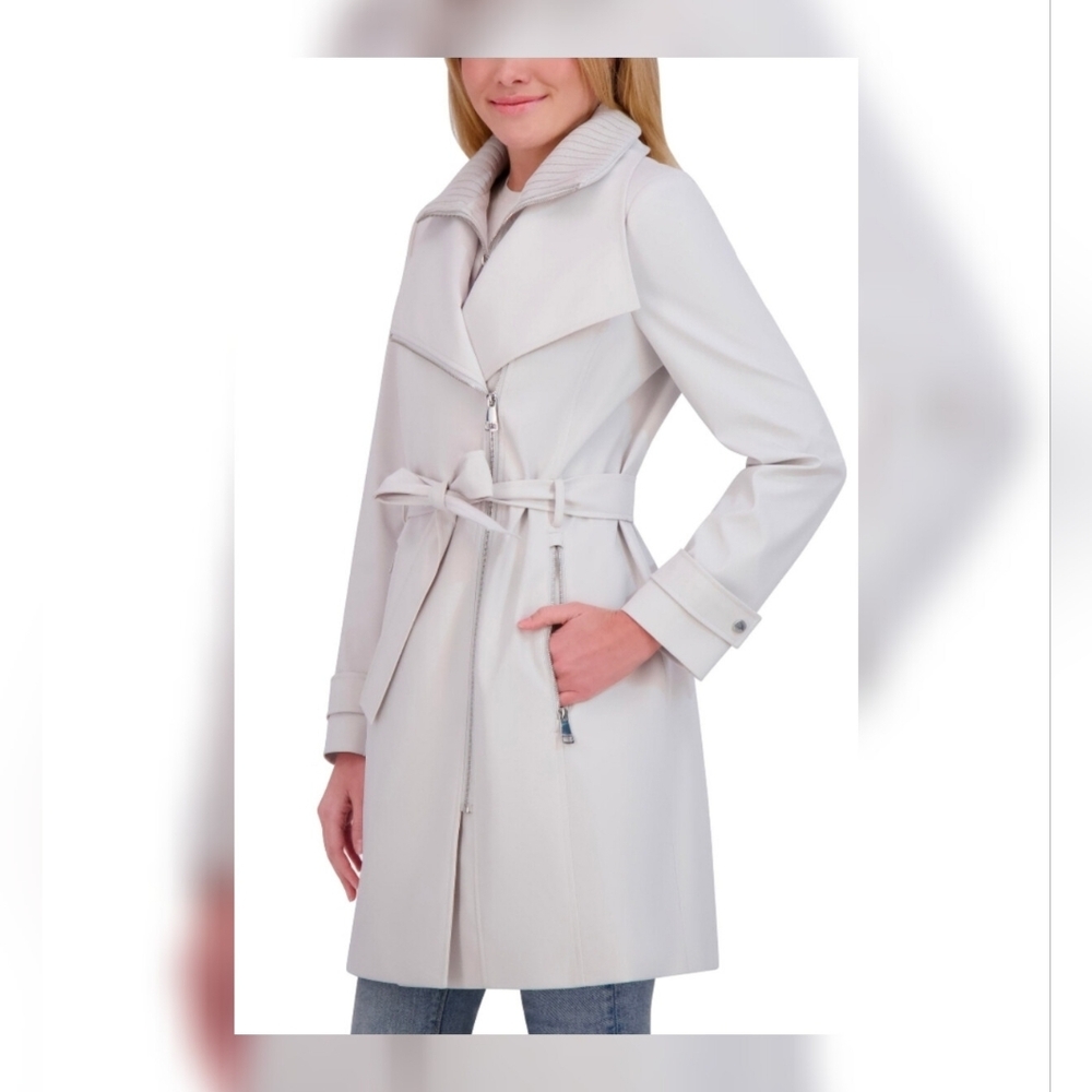 NWT Halston Women's Belted Trench Coat M (6-8)